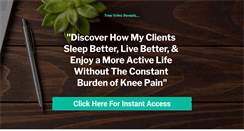 Desktop Screenshot of getridofkneepain.com