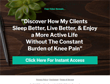 Tablet Screenshot of getridofkneepain.com